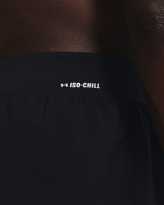 Men's UA Iso-Chill Run 2-in-1 Shorts in Black image number 6